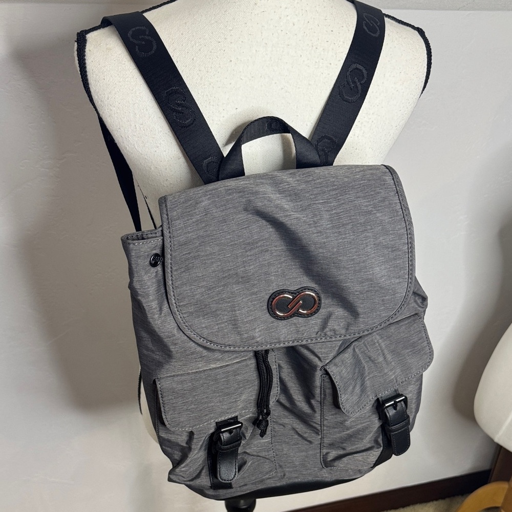 Calia Gray Backpack with drawstring Front Pockets - image 1
